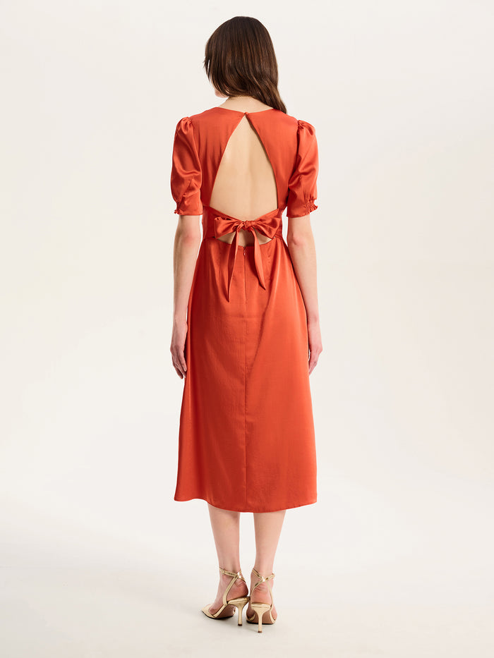 Odette Dress in Burnt Orange
