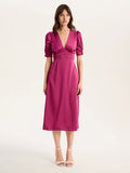 Odette Dress in Magenta