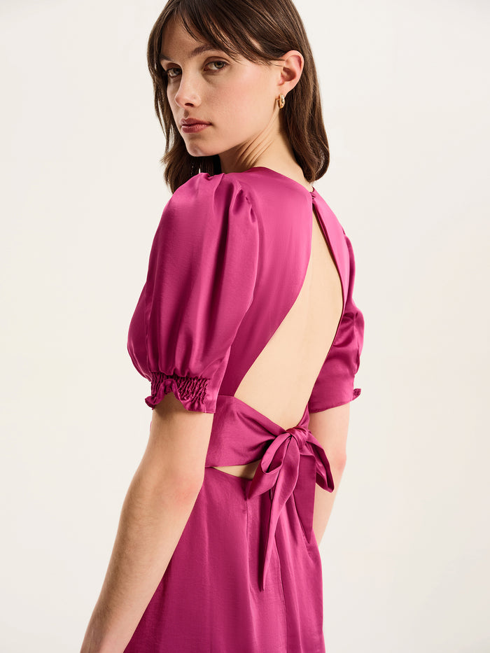 Odette Dress in Magenta