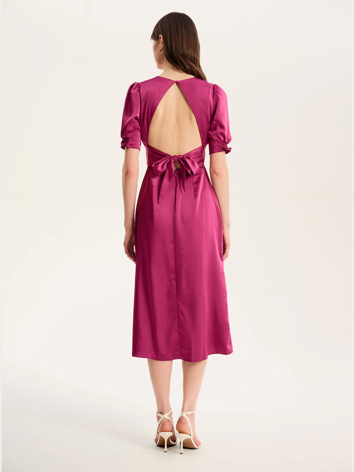 Odette Dress in Magenta