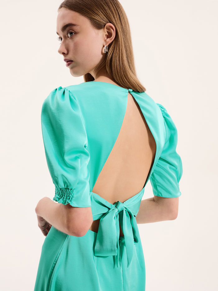 Odette Dress in Turquoise