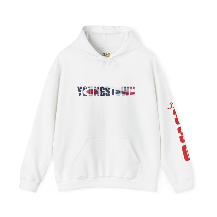 Ohio Flag Hoodie — State Outline with American Stars & Stripes Design - 314 Originals