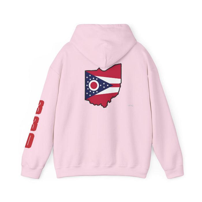 Ohio Flag Hoodie — State Outline - 314 Originals