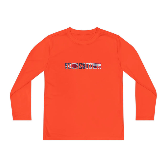 Ohio Flag Youth Long Sleeve Tee — Youngstown Text Graphic - 314 Originals