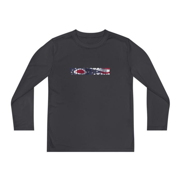 Ohio Flag Youth Long Sleeve Tee — Youngstown Text Graphic - 314 Originals