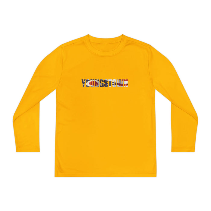 Ohio Flag Youth Long Sleeve Tee — Youngstown Text Graphic - 314 Originals