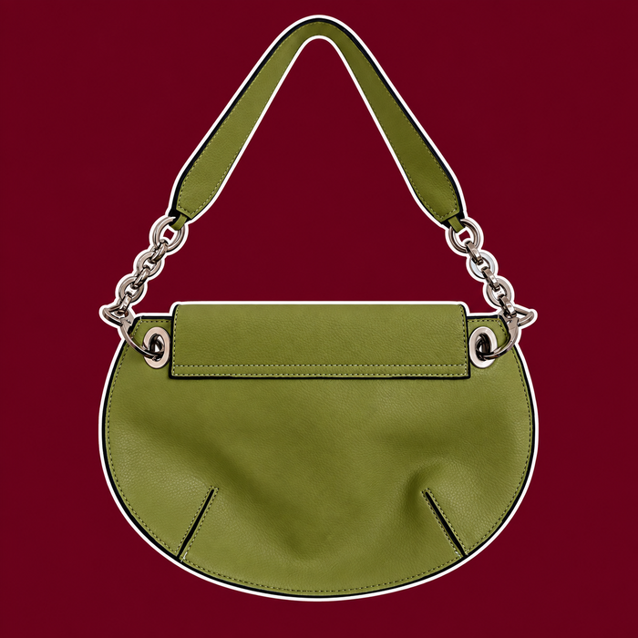 Olive Green Chain Shoulder Bag