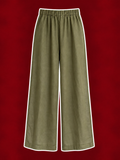 Olive Wide-Leg Palazzo Pants