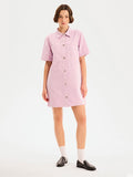 Olivia Denim Dress in Lilac