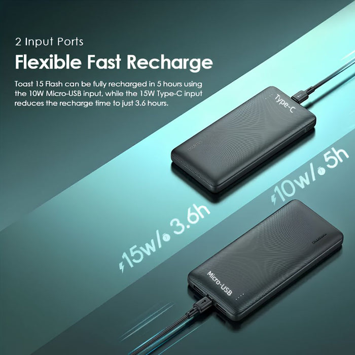 Oraimo Toast 22.5 Byte 10000mAh 22.5W Power Bank - Black