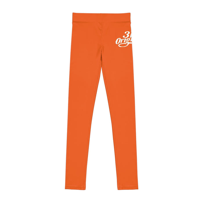 Orange 314 Script Kids' Printed Leggings - 314 Originals