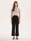 Orielle Cropped Cord Trouser in Black