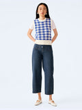 Orielle Cropped Jean in Mid Wash