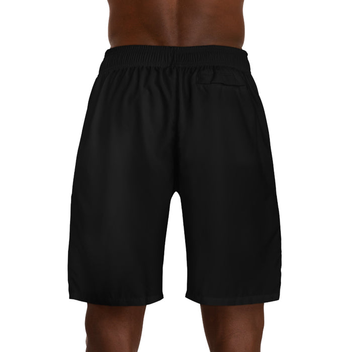 Originals Vertical Script Men's Jogger Shorts — Black Athletic Casual Summer Shorts - 314 Originals