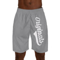 Originals Vertical Script Men's Jogger Shorts — Grey Athletic Casual Summer Shorts - 314 Originals