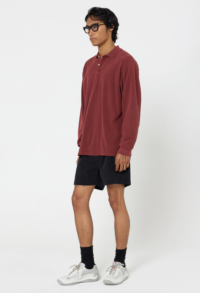 OS Rugby Polo / Washed Oxblood
