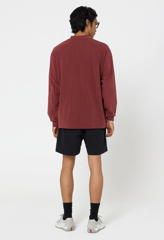 OS Rugby Polo / Washed Oxblood