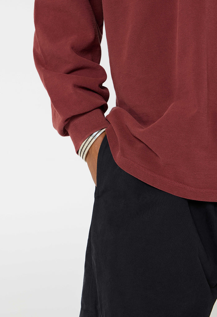OS Rugby Polo / Washed Oxblood