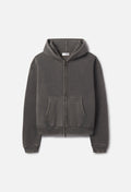 Overcast Fleece Frances Full-Zip / Washed Black