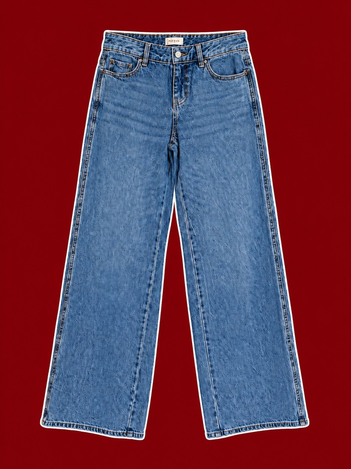 Pacsun Medium Wash Wide-Leg Jeans