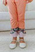 Peach Garden Giggles Scrappy Leggings