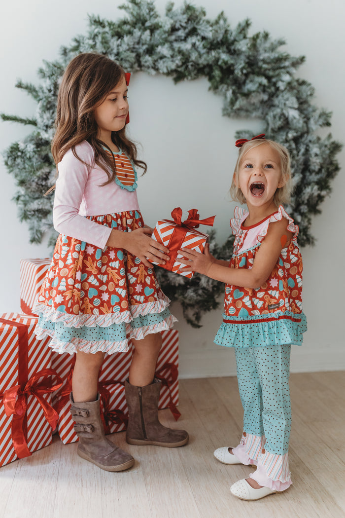 Peppermint Dot Parade Scrappy Leggings