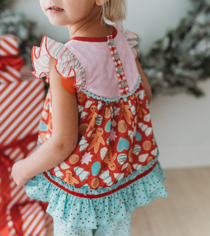 Peppermint Dot Parade Scrappy Leggings