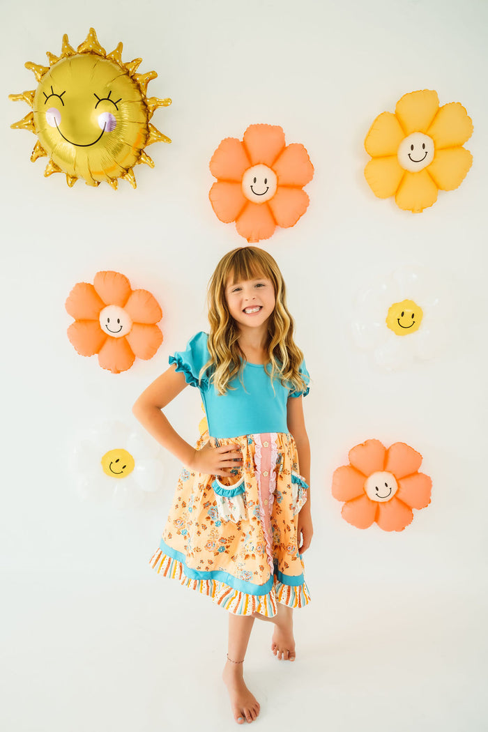 Petals & Pockets Ruffle Dress