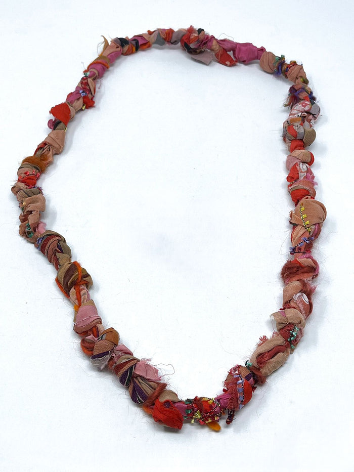 Pink & Beige Handmade Necklace