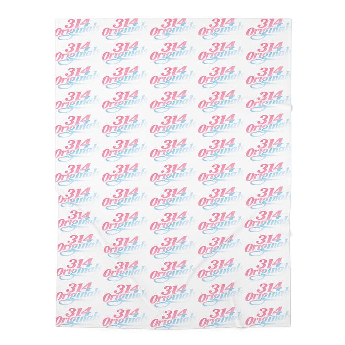Pink & Blue 314 Original Pattern Swaddle Blanket — Newborn Wrap - 314 Originals