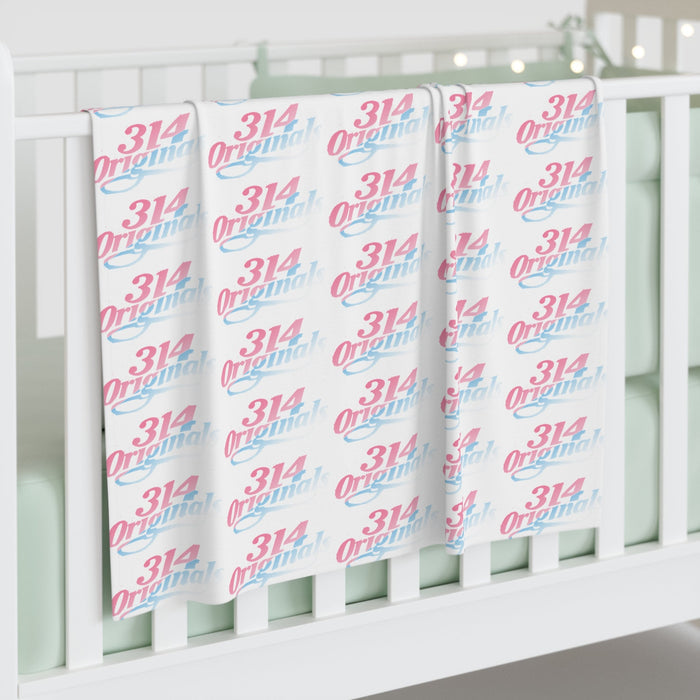 Pink & Blue 314 Original Pattern Swaddle Blanket — Newborn Wrap - 314 Originals