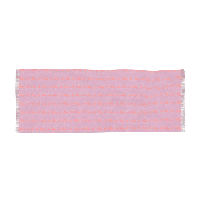 Pink Red Patterned Light Scarf — Lightweight Fringe Fashion Scarf - 314 Originals