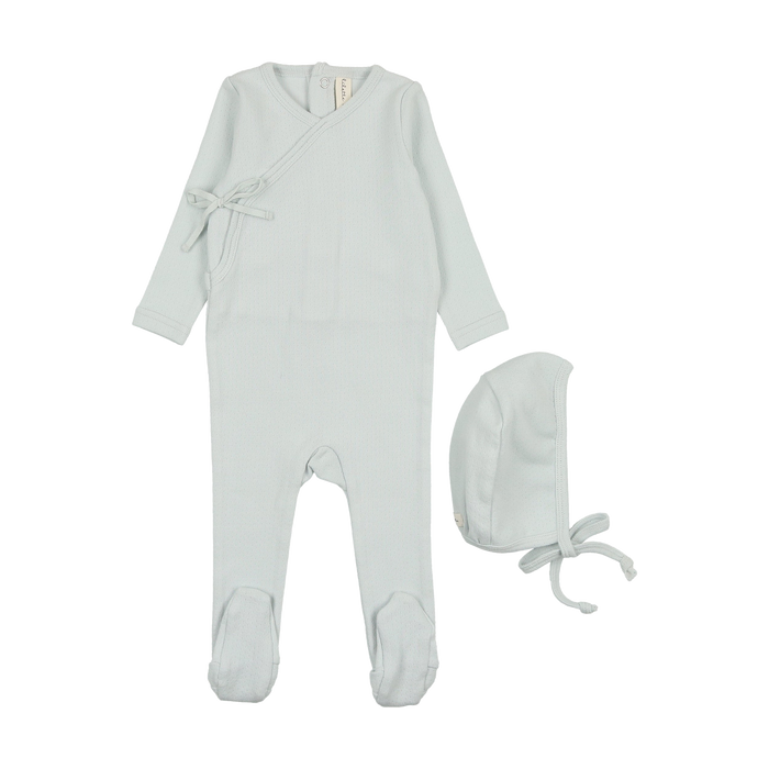 Pinpoint Wrapover Footie Set