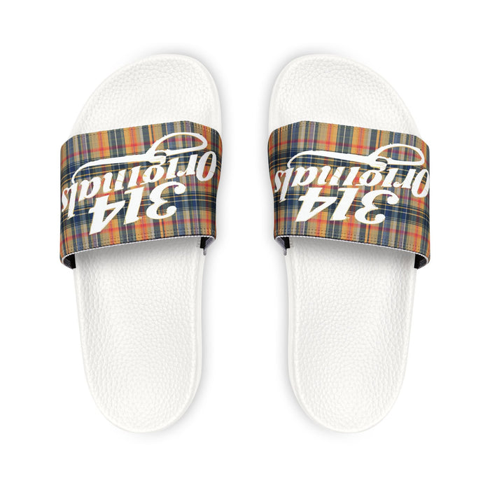 Plaid '314 Originals' Removable-Strap Slide Sandals - 314 Originals