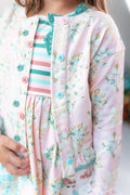 Poinsettia Puff Cardigan