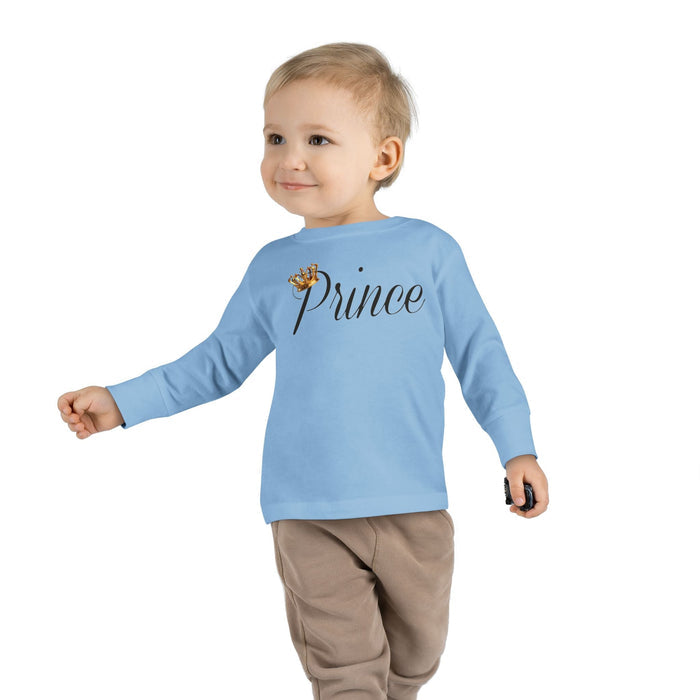 Prince Toddler Long Sleeve Tee — Gold Crown Script - 314 Originals