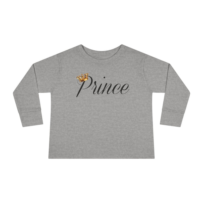 Prince Toddler Long Sleeve Tee — Gold Crown Script - 314 Originals