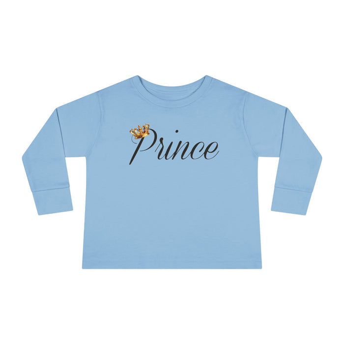 Prince Toddler Long Sleeve Tee — Gold Crown Script - 314 Originals