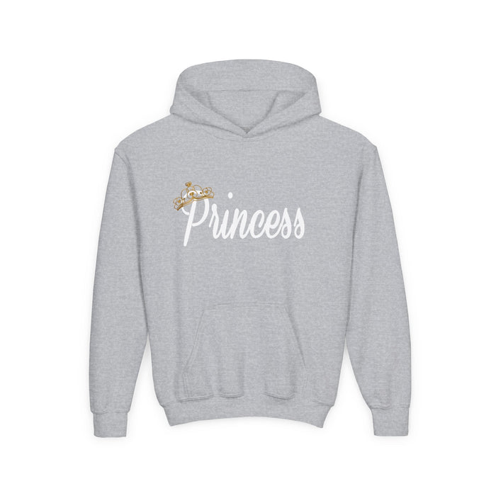 Princess Hoodie — Glitter Crown Graphic Pullover for Girls - 314 Originals