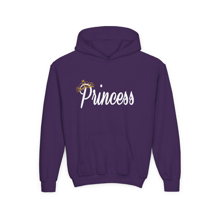 Princess Hoodie — Glitter Crown Graphic Pullover for Girls - 314 Originals