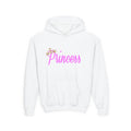 Princess Hoodie — Pink Script with Floral Tiara, Cute Kids Pullover - 314 Originals