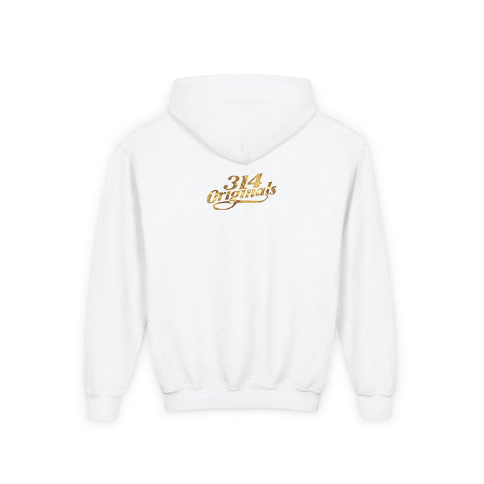 Princess Hoodie — Pink Script with Floral Tiara, Cute Kids Pullover - 314 Originals