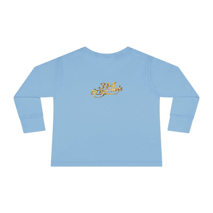 "Princess" Script Top with Gold Crown-Toddler Long Sleeve Tee - 314 Originals