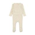 Printed Pointelle Wrap Footie