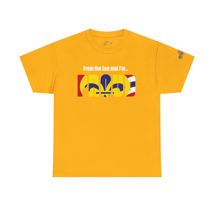 Proud Missouri Flag T-Shirt — "From the Lou and I’m... PROUD" - 314 Originals