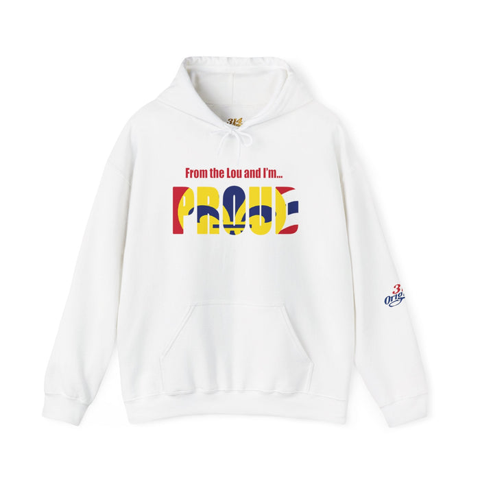 Proud Missouri Fleur-de-lis Hoodie — From the Lou St. Louis Pride Sweatshirt - 314 Originals