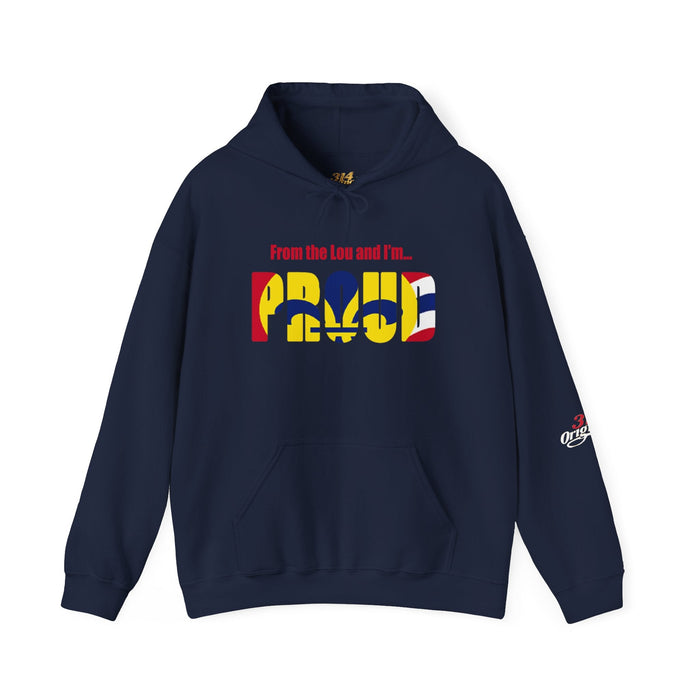 Proud Missouri Fleur-de-lis Hoodie — From the Lou St. Louis Pride Sweatshirt - 314 Originals