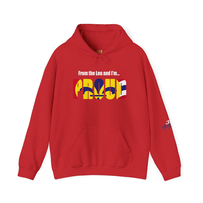 Proud Missouri Fleur-de-lis Hoodie — From the Lou St. Louis Pride Sweatshirt - 314 Originals