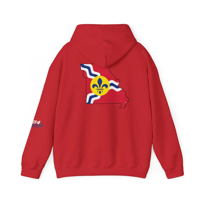 Proud Missouri Fleur-de-lis Hoodie — From the Lou St. Louis Pride Sweatshirt - 314 Originals