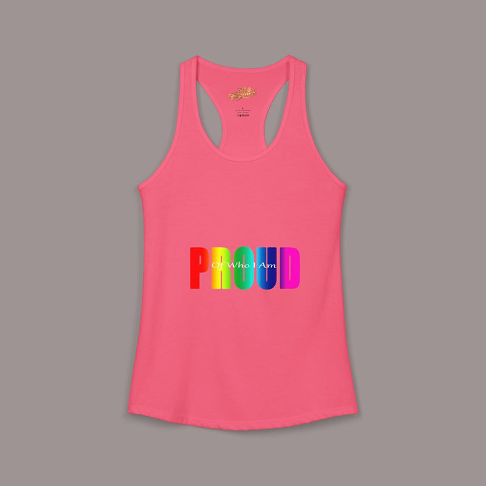 'PROUD' Women's Ideal Racerback Tank - 314 Originals